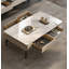 Table basse rectangulaire en pierre avec rangement-110976660