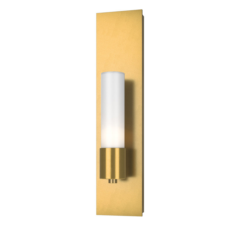 Pillar 1 - Light Armed Sconce, Modern Brass, Opal