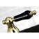 Kingston Brass Duchess Two-Handle 4-Hole 8" Centerset Kitchen Faucet with Side Sprayer