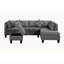 Canapé, chaise et repose-pieds rembourrés 104,5 po
