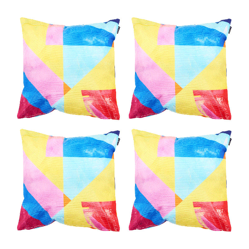 Stripe Indoor-Outdoor Cushions, Pink/Blue/Red