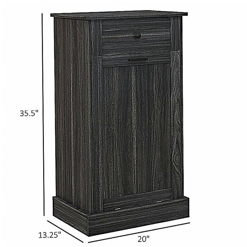 Trash Cabinet,Storage Cabinet(Trash can not included), Gray
