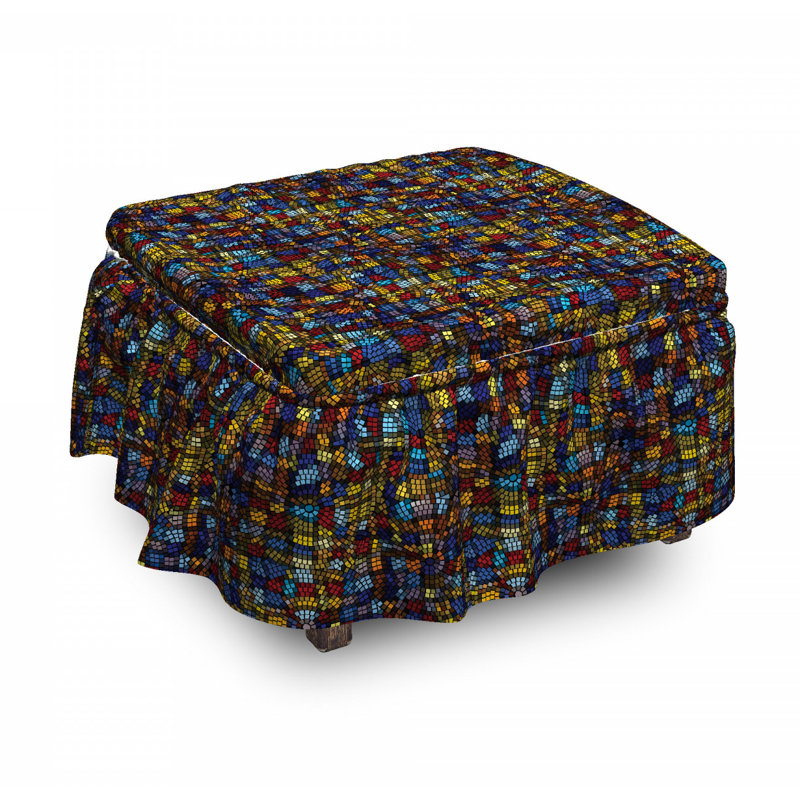 Housse pour repose-pieds mosaïque mosaïque victorian