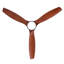 Ventilateur de plafond en bois massif noir mat à 3 pales de 52 po avec lumière DEL, moteur DC et télécommande Farmhouse-503138001-503138003-503138000