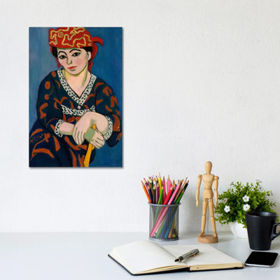 Le Madras Rouge Or Red Madras Headdress (1907) by Henri Matisse - Wrapped Canvas Painting