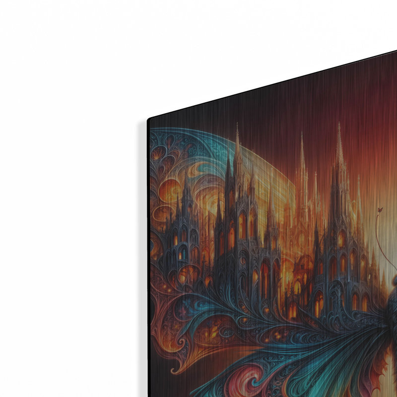  «Gothic Butterfly 2» par Rey Klimt, art mural en métal, 24 po x 24 po, H 24 po x l 24 po