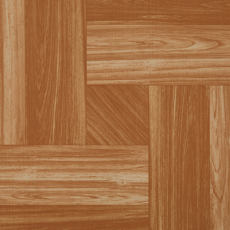 10Pcs Self-adhesive PVC Flooring Tiles Set, Brown, Wood Look