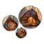 Ensemble de décoration murale en métal 3 pièces Amber