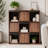 9-Cube Storage Bookcase with Flip Doors