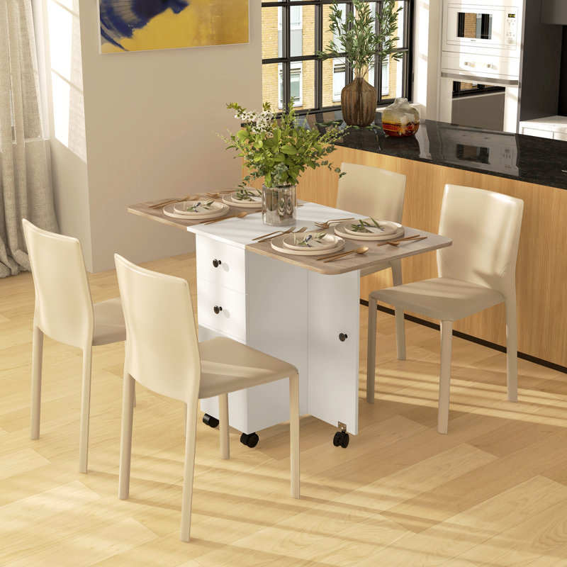 Louima Dining Table, Oak/White