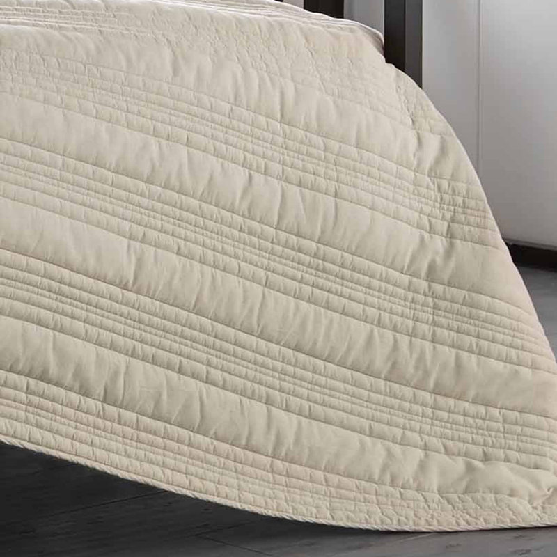 Horseshoe Gray Full/Queen Reversible Cotton Quilt Set