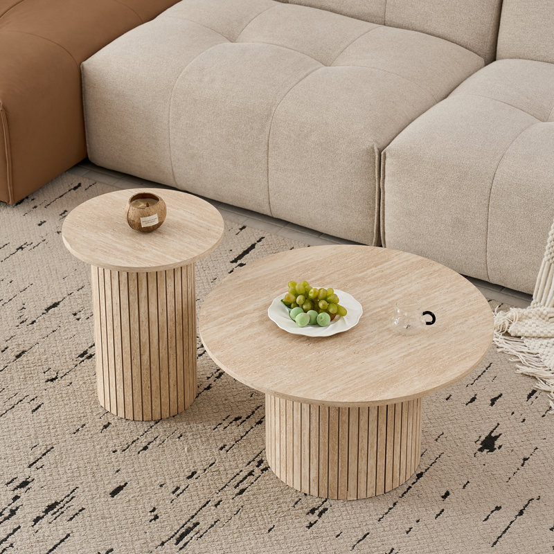 Coffee Table, Light Yellow Wood