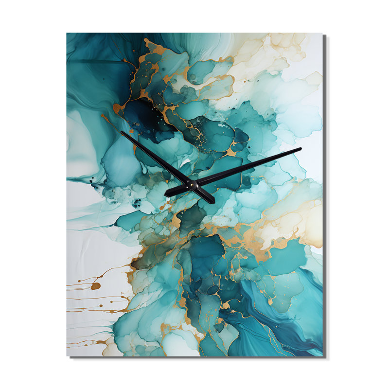 Jakerion - Horloge murale moderne abstraite, H 40 po x l 30 po