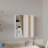Medicine Cabinet, 1 Door, 5 Shelves, 1 Mirror, White