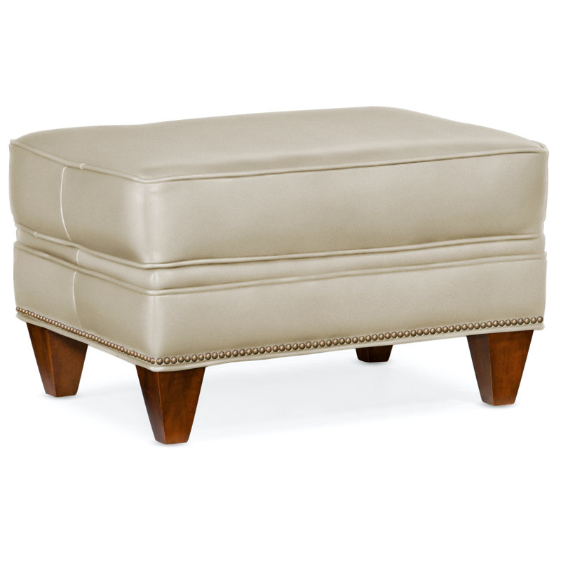 Reddish Ottoman, Natural, New Classiques, Aline Fumo Genuine Leather