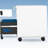 Mobile File Cabinet for Home Office 3 Drawer File Cabinet, for Legal/Letter/A4 File,Round Corner Design,White