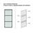 Calhome Frosted Glass Frosted Barn Door with Barn Door Hardware-87655159-58775540