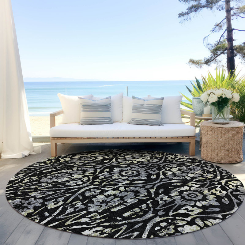 Tapis intérieur / extérieur Maliana, Rond 8 pi