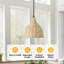 Ensemble de 2 luminaires suspendus en rotin