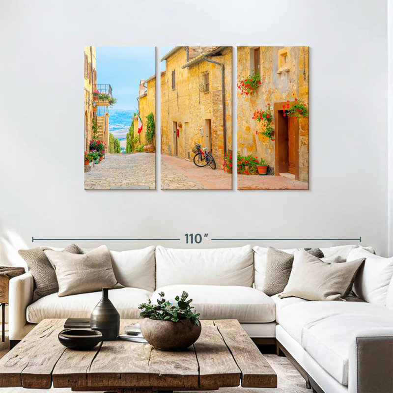 Rue Sebbie San Gimignon, H 48 po x l 74 po