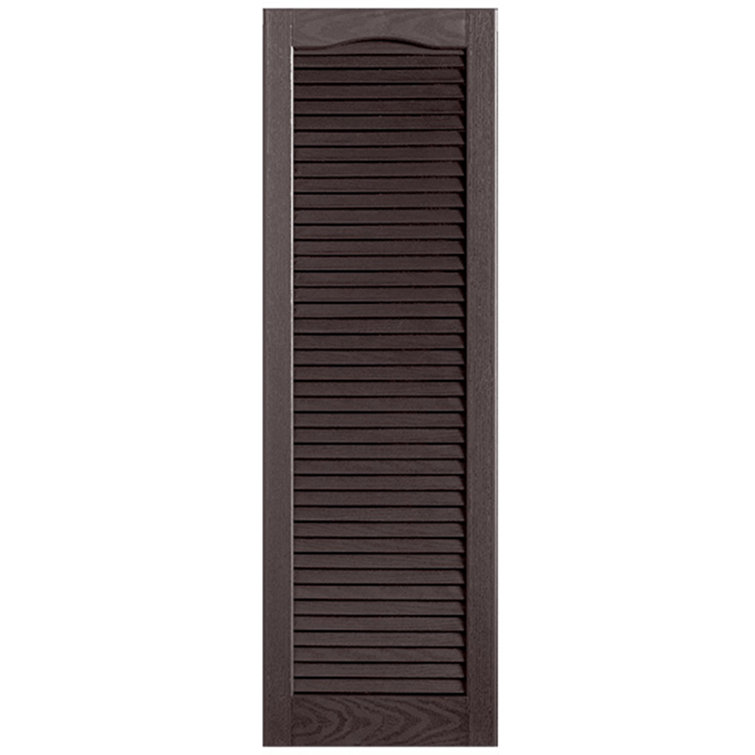 Cathedral Top Full-style Open Louvre Shutters Pair