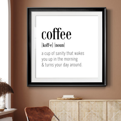 Coffee Définition - cadre photo, art textuel