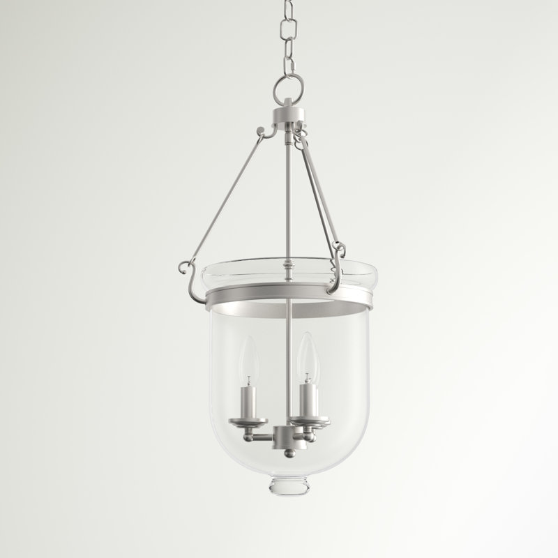 Husman - Light Single Pendant, 25" H x 12" W x 12" D, Brushed Nickel