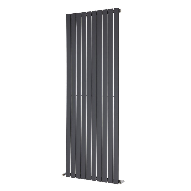Shonnard Vertical Single Flat Panel Radiator, Anthracite, 180cm H x 68cm W