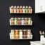 5-Tier Wall Mount Spice Rack Organizer With Screws And Adhesive, Space-Saving Hanging Shelf For Kitchen Counter, Cabinet, Or Bathroom Storage
