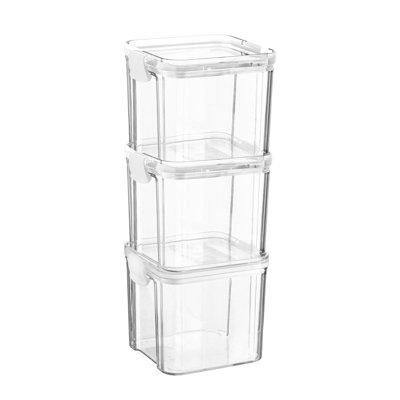 Food Storage - Set of 3 Containers and 3 Lids