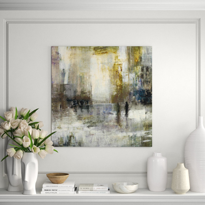 City Search Painting, 36" H x 36" W, Knife Gel