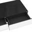 Table basse rectangulaire à miroir avec rangement