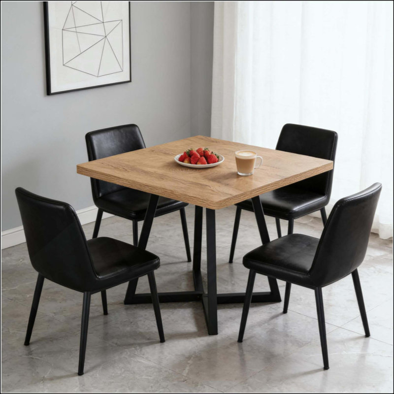Bureau d'ordinateur carré, table de salle à manger, petite table de conférence