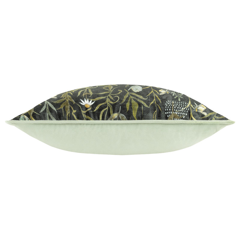 Milinocket Floral Green Square Throw Cushion