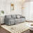 Dodington Classic Comfort Loveseat - Contemporary Modular Fabric Sectional for Small Spaces-1002140843-971810790