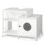 Cat Litter Box Enclosure For Bathroom, Hidden Litter Pet Washroom With Divider, Indoor Cat House For Large Cats, White