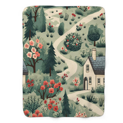 Couverture campagne 1 pièce Sherpa Bla