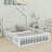 Wood House Platform Bed With Guardrail-878043055