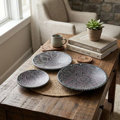 Assiette décorative 3 pièces
