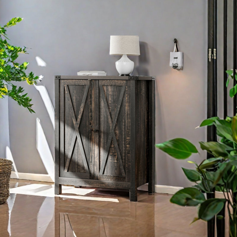 Armoire de rangement pour chaussures Versus, Noir rétro