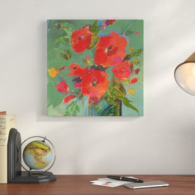 « crimson bouquet », reproduction d’art sur toile tendue