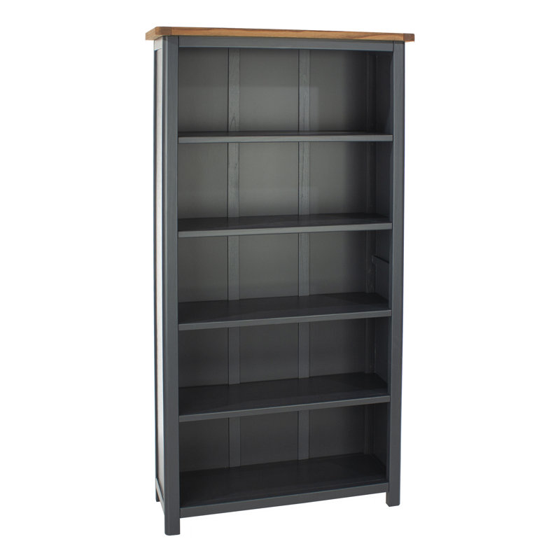 Aulay Tall Bookcase, Midnight Blue, Adjustable Shelves, 180cm H x 90cm W x 30cm D