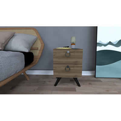 Beagan 42 cm W Bedside Table