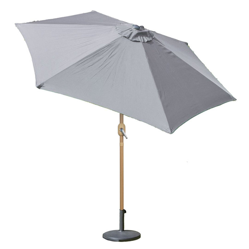 14cm Tilt Balcony Parasol, Light Grey