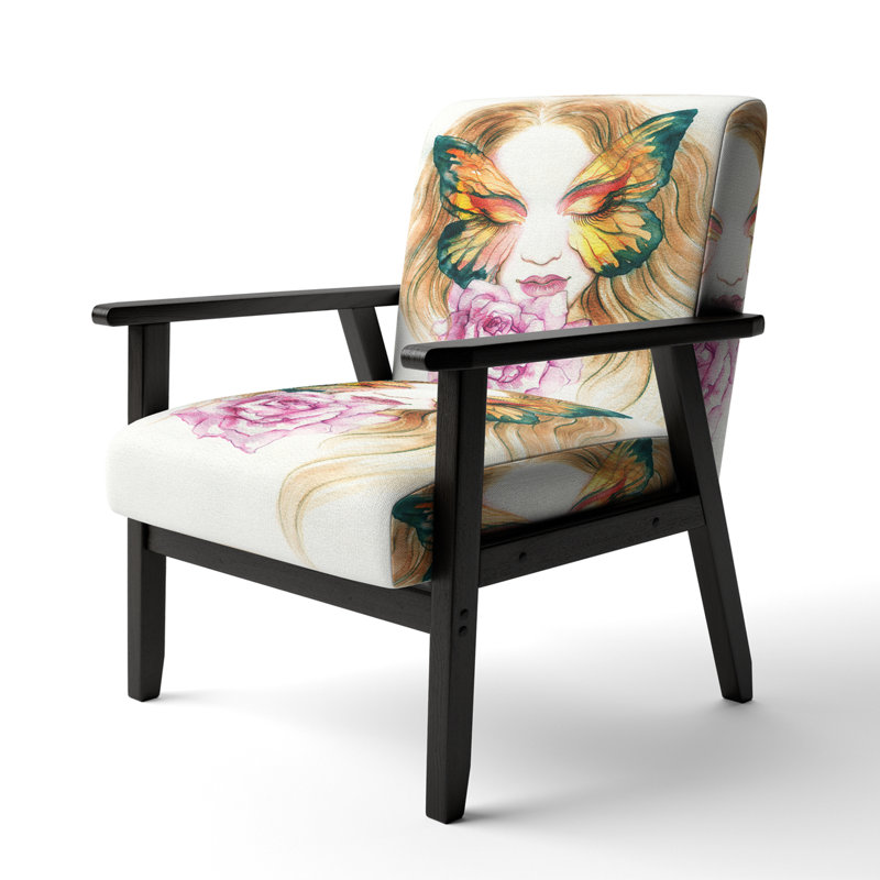Fauteuil Jerimy, Mélange de polyester brun / mauve