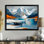 Gissur surréel glacial, écho d'Antartica II - art mural transitionnel