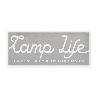 Art mural sur toile tendue «Camp Life Better Than This» par Daphne Polselli