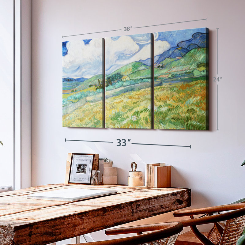 "Paysage de Saint Remy" sur toile, H 24 po x l 38 po