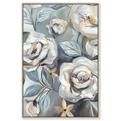 «Grey Delight», art floral élégant par Art Remedy