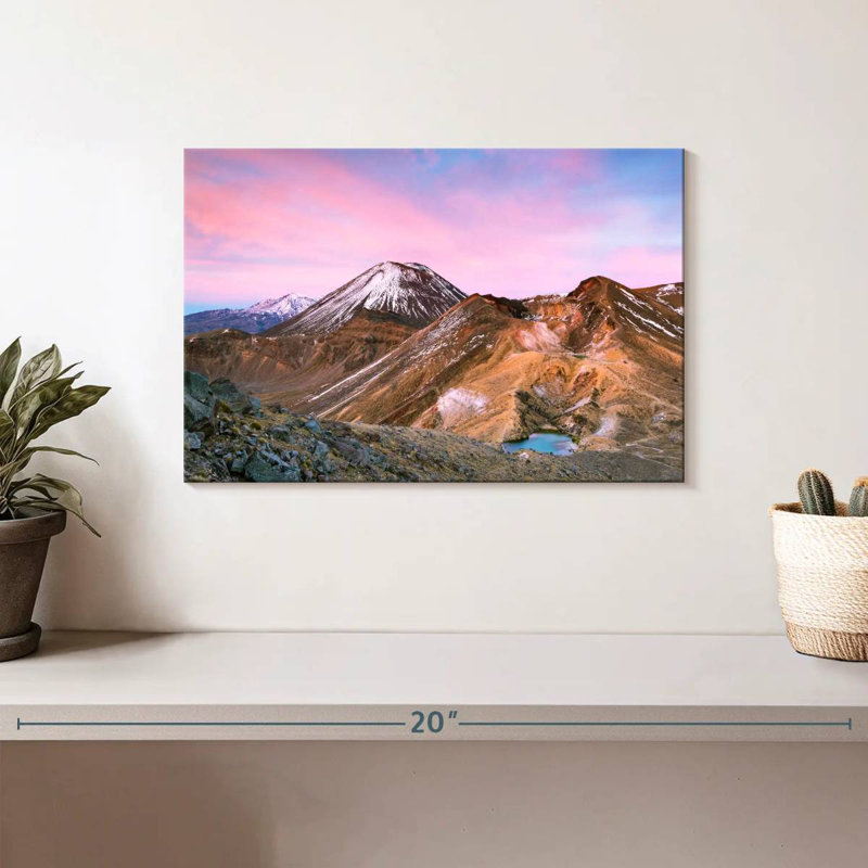 Senne Tongariro Mountainscape, 8" H x 12" W